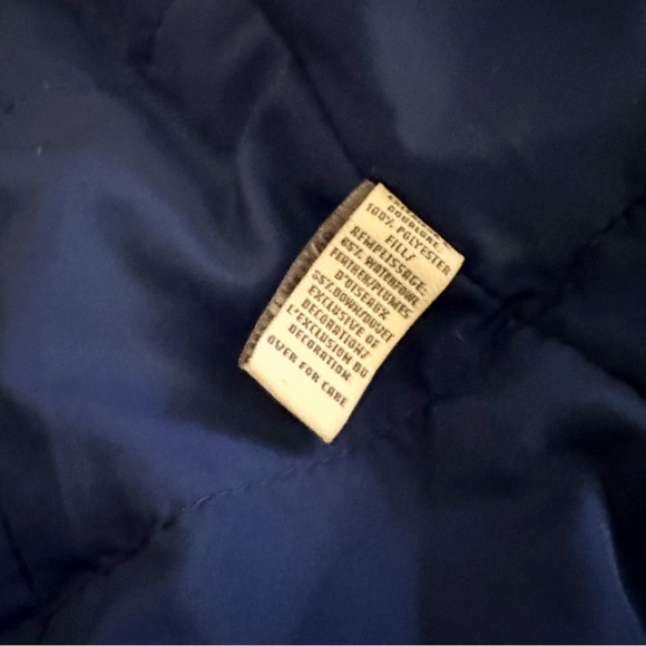 Navy Abercrombie Mini Puffer Jacket Sz Small - Picture 8 of 10